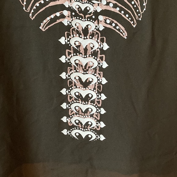 Hot Topic Sheer Black Spine Tank Top - Picture 4 of 7